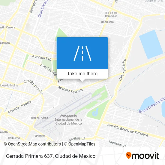Cerrada Primera 637 map