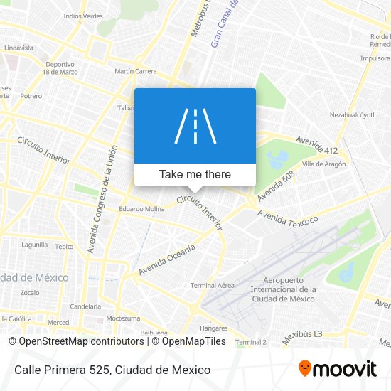 Mapa de Calle Primera 525