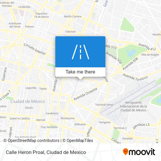 Calle Heron Proal map