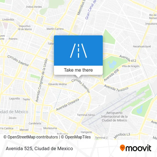Avenida 525 map