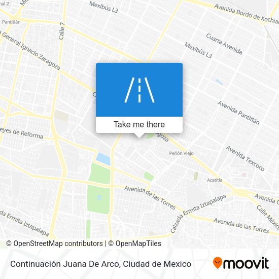 Continuación Juana De Arco map