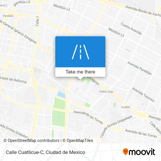 Mapa de Calle Cuatlicue-C