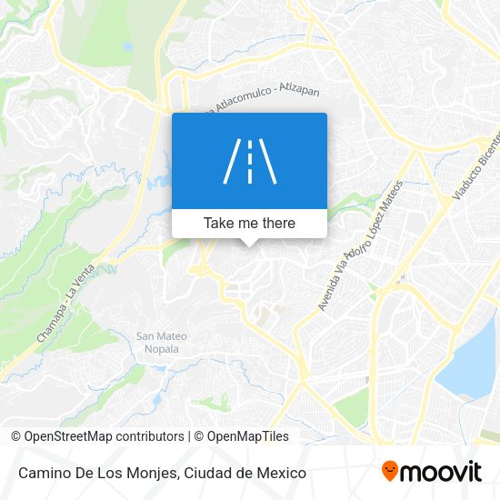 Camino De Los Monjes map