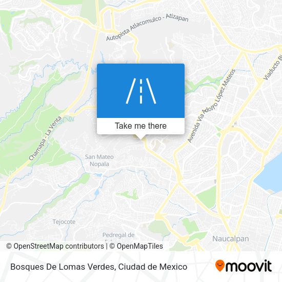 Bosques De Lomas Verdes map
