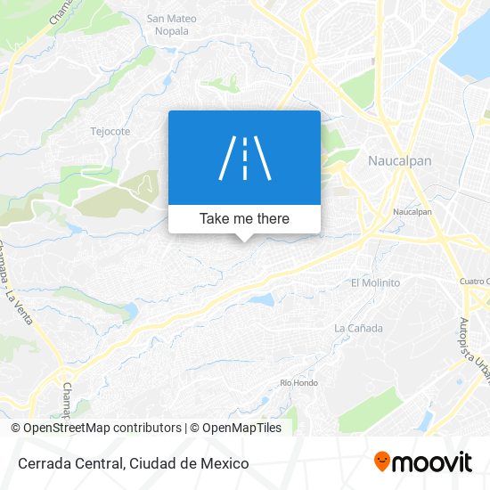Mapa de Cerrada Central