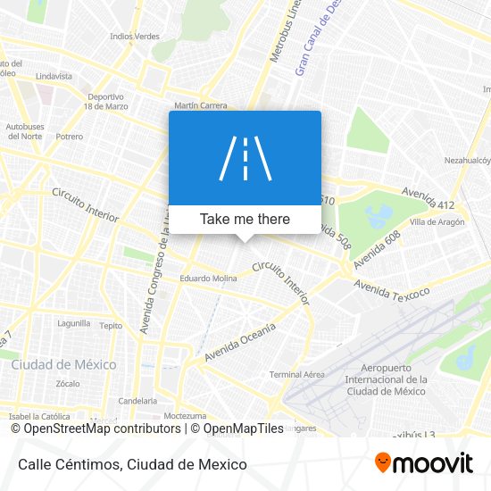 Mapa de Calle Céntimos