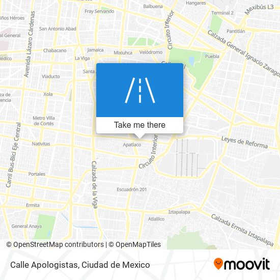 Calle Apologistas map