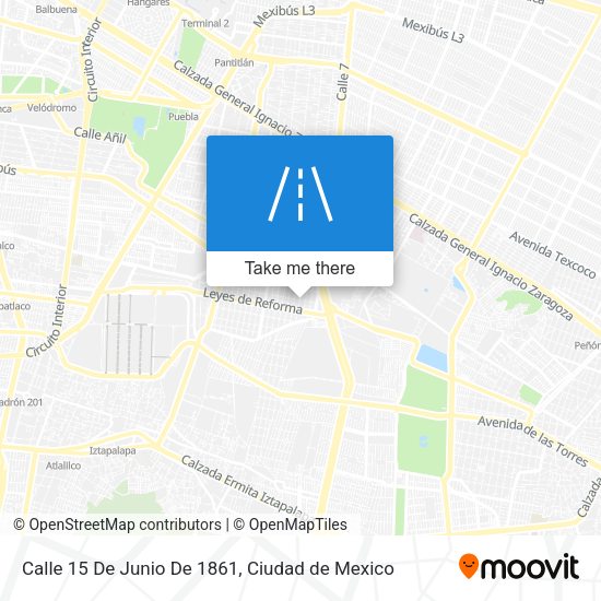 Calle 15 De Junio De 1861 map
