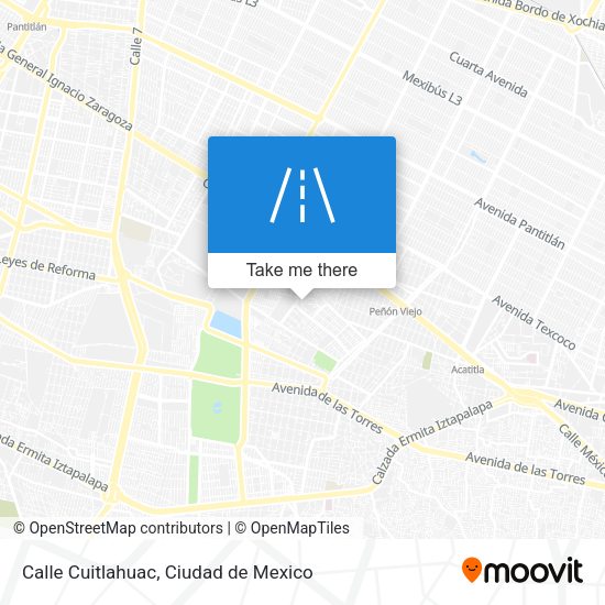 Calle Cuitlahuac map