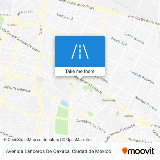 Mapa de Avenida Lanceros De Oaxaca