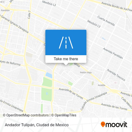 Andador Tulipán map