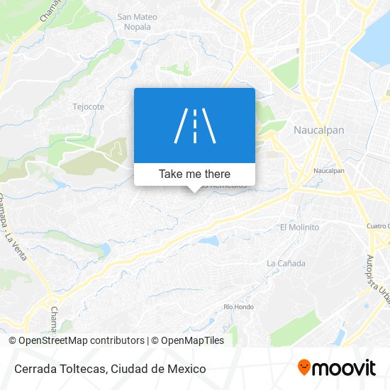 Mapa de Cerrada Toltecas