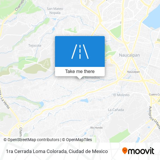 1ra Cerrada Loma Colorada map