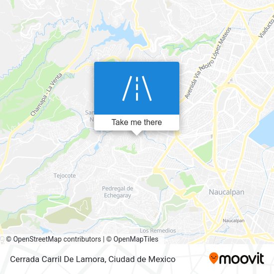 Mapa de Cerrada Carril De Lamora