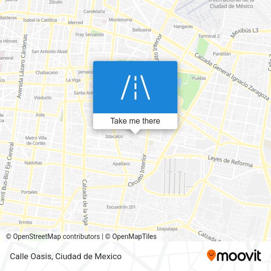 Mapa de Calle Oasis