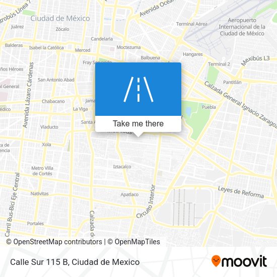 Calle Sur 115 B map