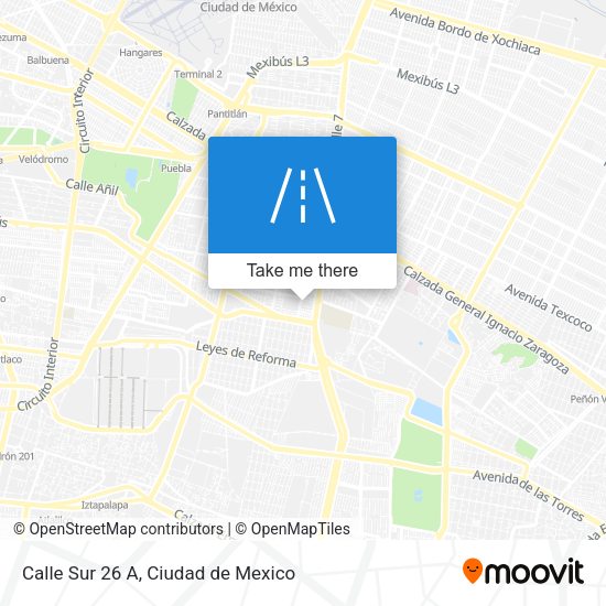Calle Sur 26 A map