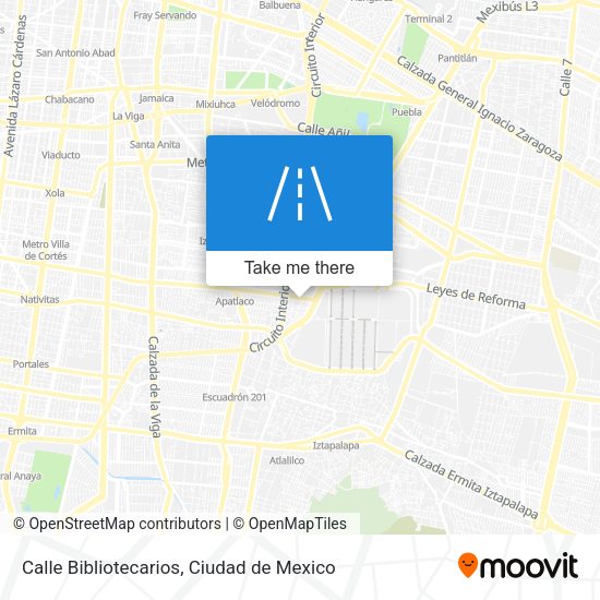 Calle Bibliotecarios map
