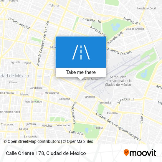 Calle Oriente 178 map