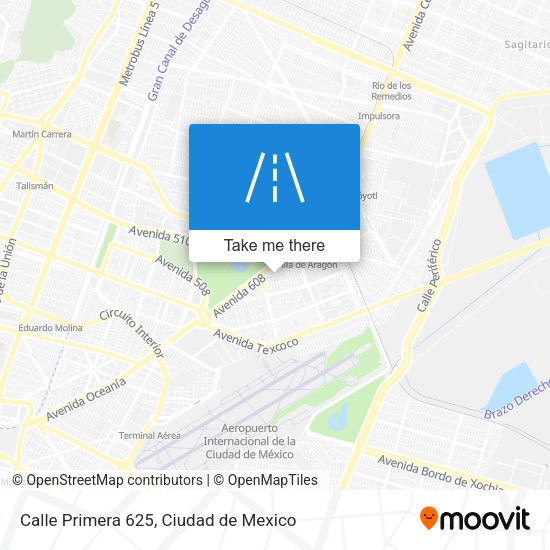 Calle Primera 625 map