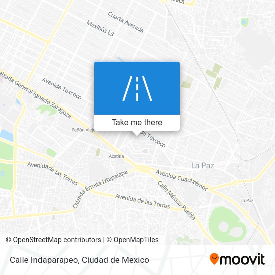 Calle Indaparapeo map