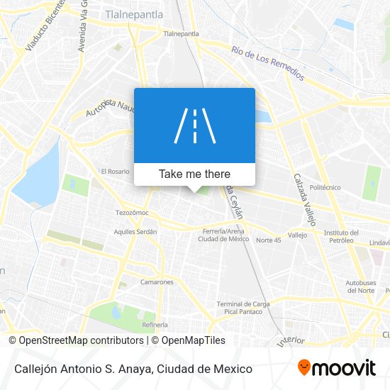 Callejón Antonio S. Anaya map