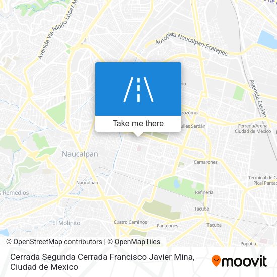 Cerrada Segunda Cerrada Francisco Javier Mina map
