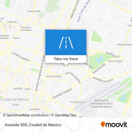 Mapa de Avenida 505