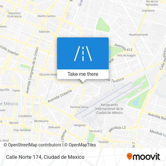 Calle Norte 174 map