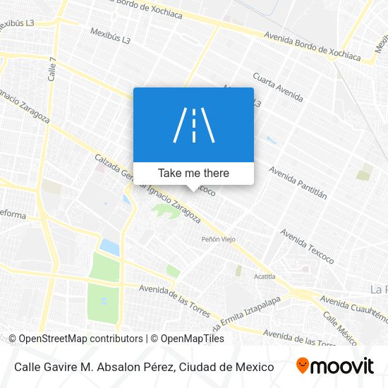 Mapa de Calle Gavire M. Absalon Pérez