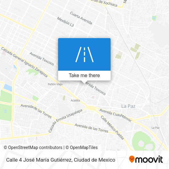 Mapa de Calle 4 José María Gutiérrez