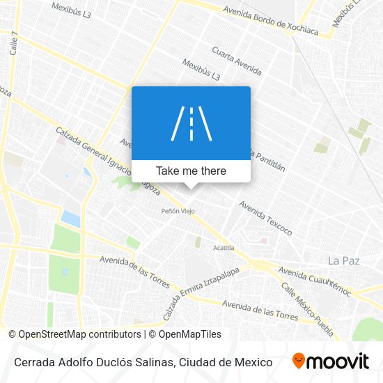 Cerrada Adolfo Duclós Salinas map