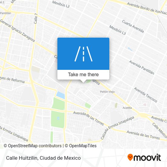 Calle Huitzilin map