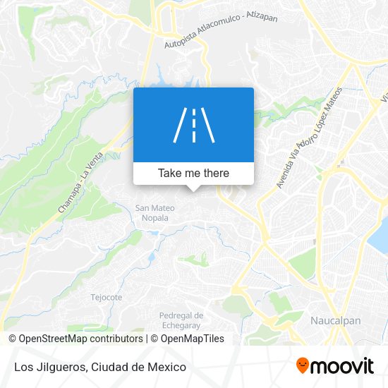 Los Jilgueros map