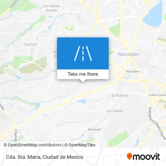 Cda. Sta. María map