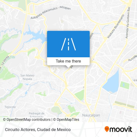 Circuito Actores map