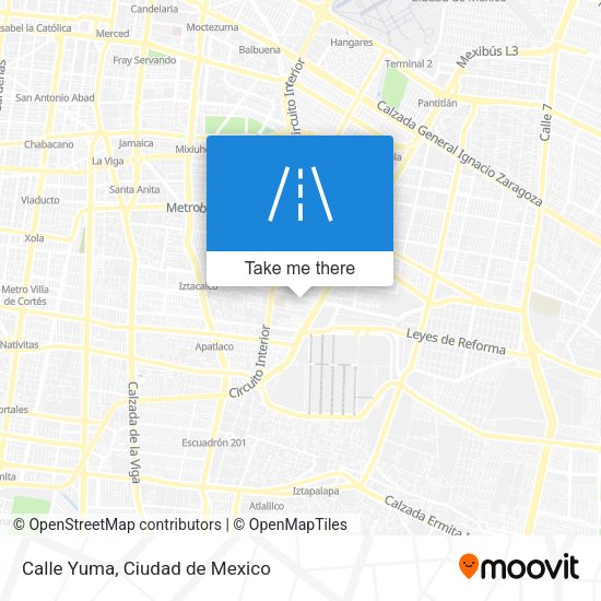 Calle Yuma map