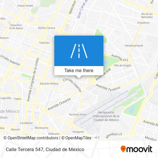 Mapa de Calle Tercera 547