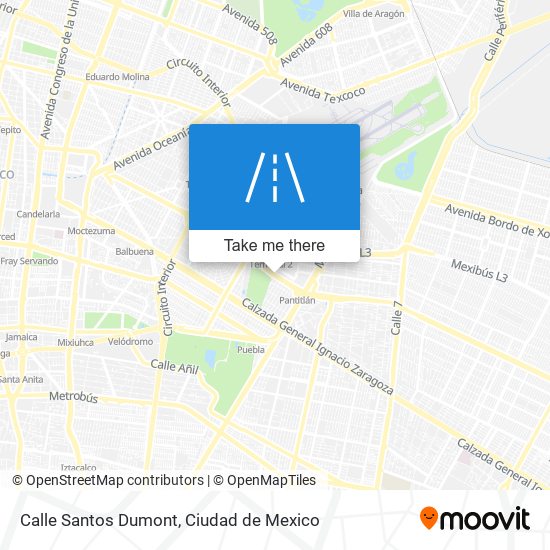 Mapa de Calle Santos Dumont