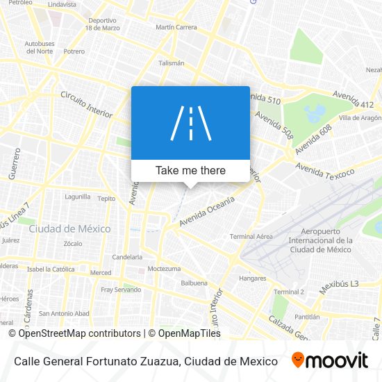 Calle General Fortunato Zuazua map