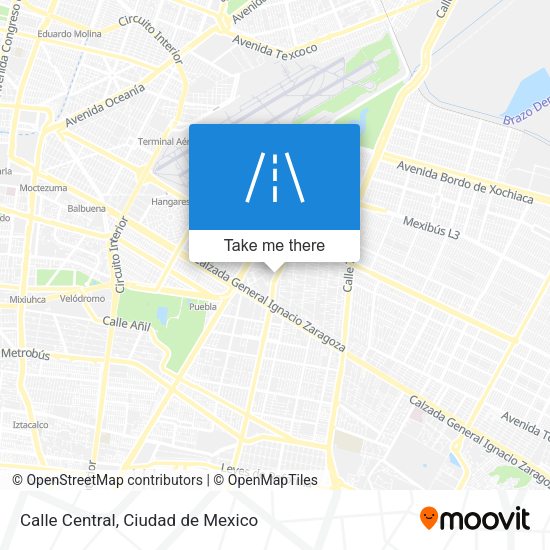 Calle Central map