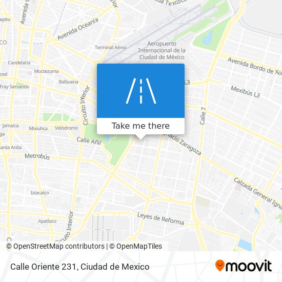 Calle Oriente 231 map