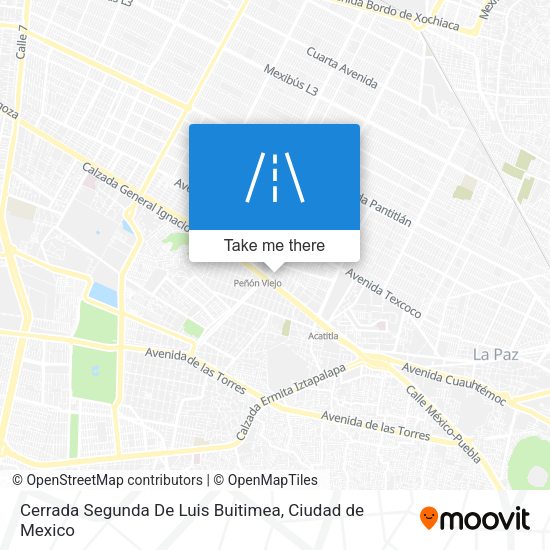 Mapa de Cerrada Segunda De Luis Buitimea