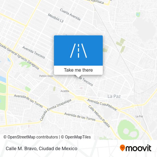 Calle M. Bravo map