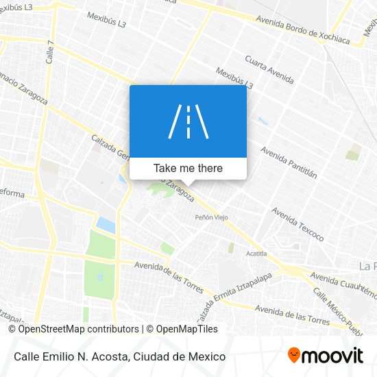 Mapa de Calle Emilio N. Acosta