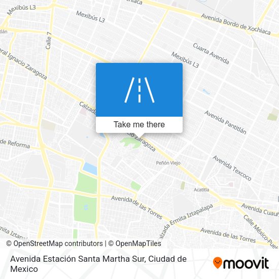 Avenida Estación Santa Martha Sur map