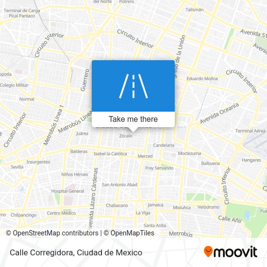Calle Corregidora map
