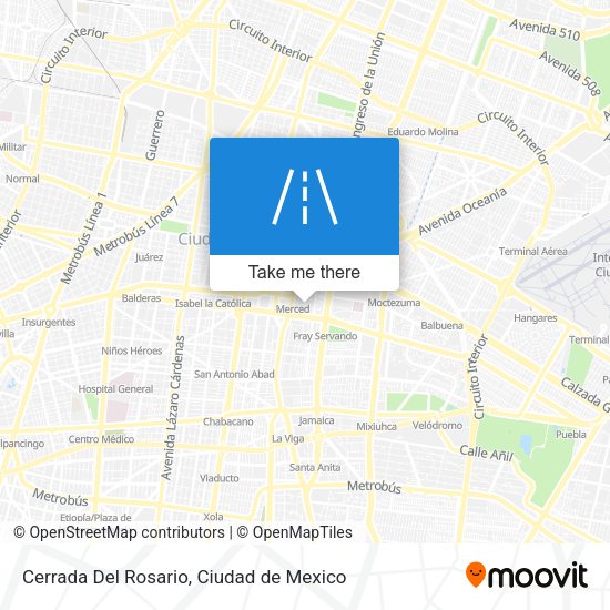 Cerrada Del Rosario map
