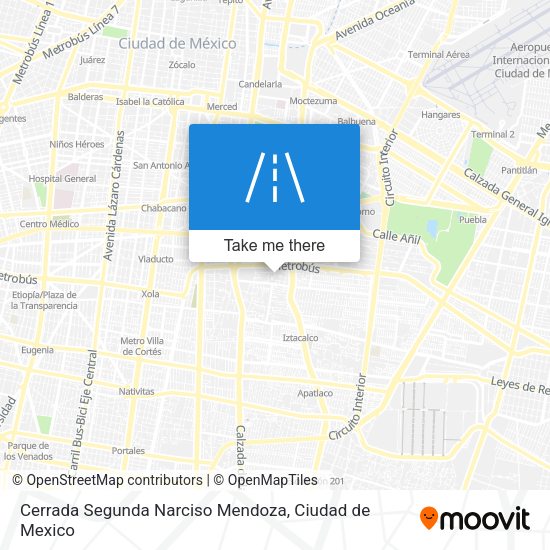 Cerrada Segunda Narciso Mendoza map