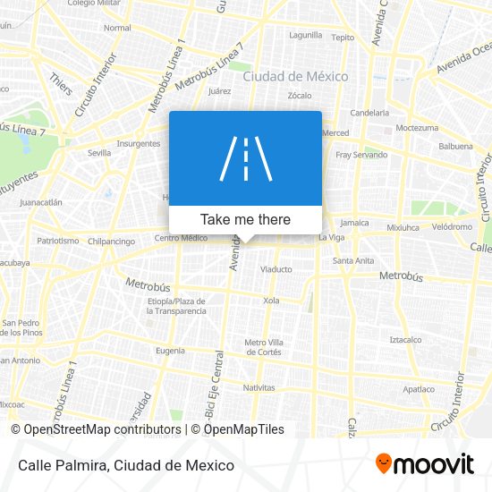 Calle Palmira map